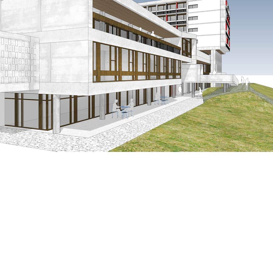 Architecture, CHAPUIS ROYER, Annecy, réhabilitation, logements, béton brut