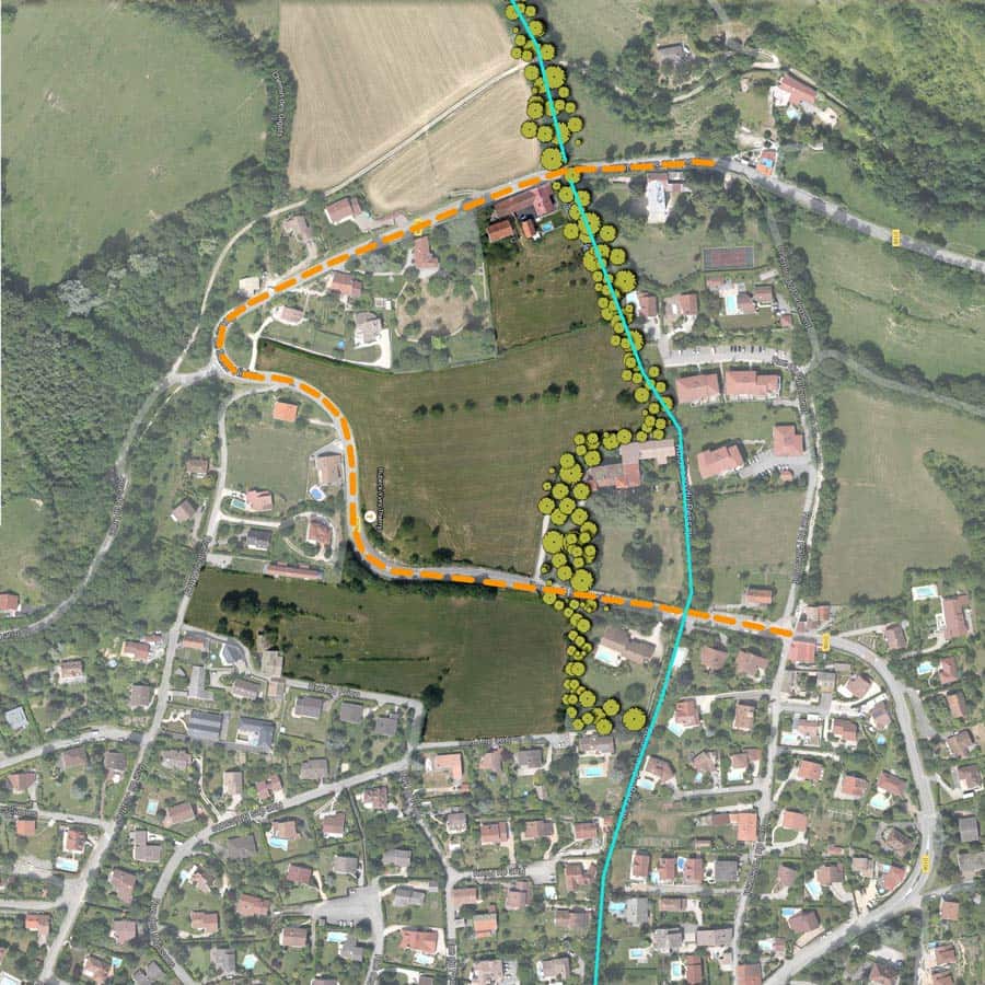 Architecture, CHAPUIS ROYER, Isère, Seyssins, étude urbaine, logements intermédiaire, duplex, faisabilité, esquisse