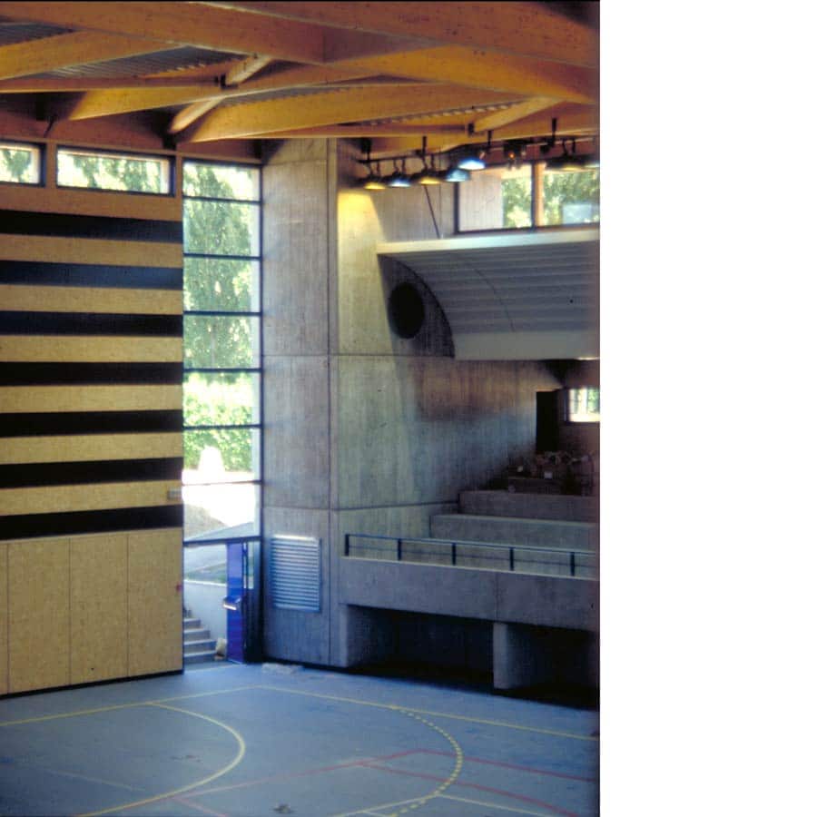 architecture CHAPUIS ROYER Eybens EQUIPEMENT Gymnase béton brut Isère