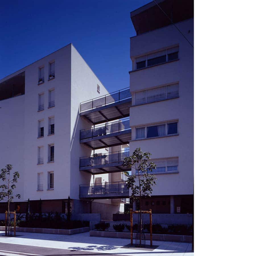 architecture, CHAPUIS ROYER ARCHITECTES, Grenoble, logement collectifs, plot, front urbain