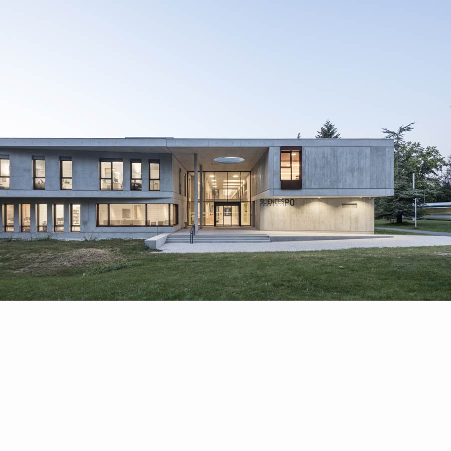 ARCHITECTURE, CHAPUIS ROYER ARCHITECTES, Grenoble, campus SMH, Entrée Sud