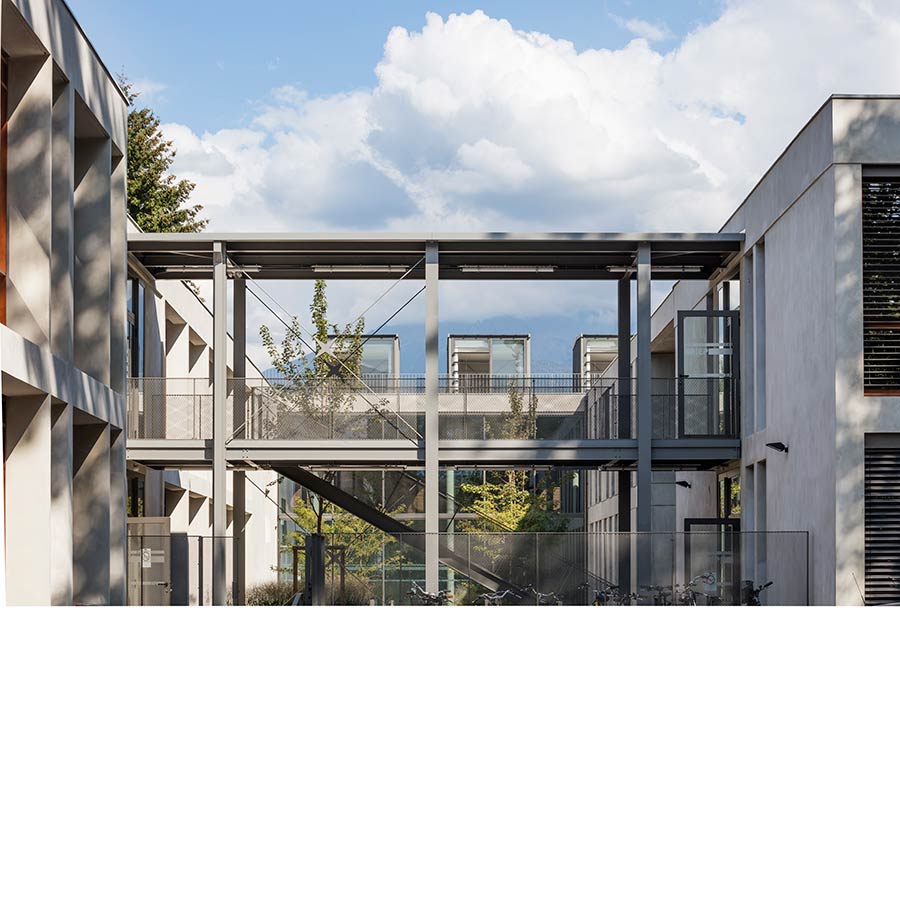 ARCHITECTURE, CHAPUIS ROYER ARCHITECTES, Grenoble, campus SMH, réhabilitation, extension, béton, corten
