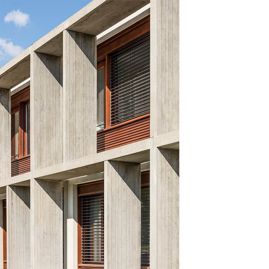 ARCHITECTURE, CHAPUIS ROYER ARCHITECTES, Grenoble, campus SMH, réhabilitation, extension, béton, corten