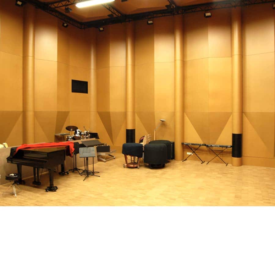 architecte CHAPUIS ROYER Vénissieux EQUIPEMENT école-de-musique béton brut zinc rue intérieure puits-de-lumière Rhône