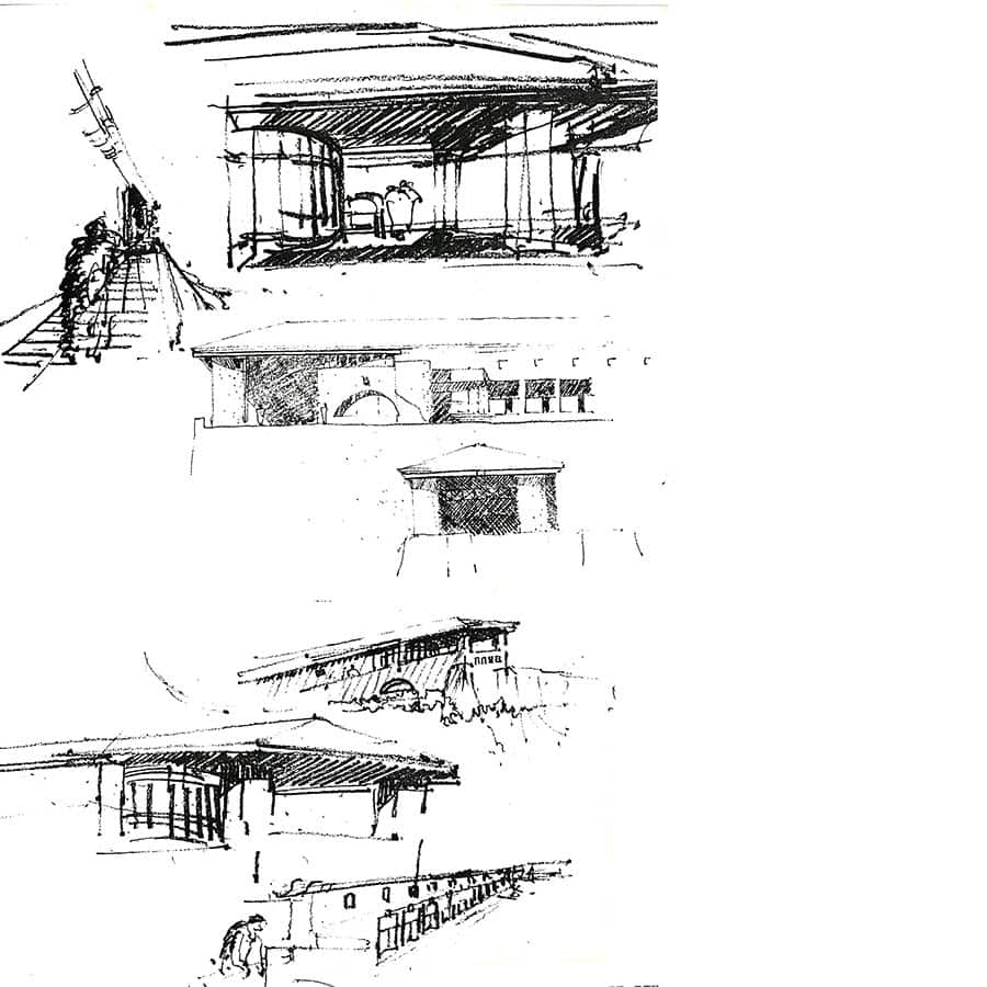 croquis esquisse mediatheque die